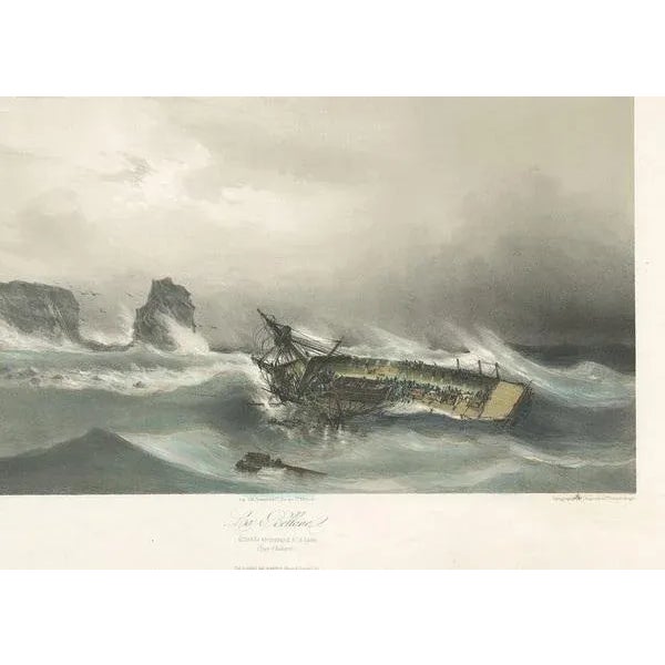 Jean Baptiste Henri Durand-Brager, La Bellone Ship, 1850, Print For Sale - Image 3 of 6