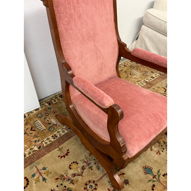 Victorian Platform Rocking Chairs, Vintage For Sale - Image 10 of 12