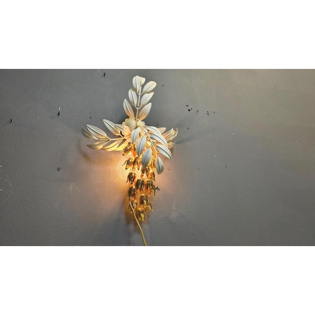 Vintage Floral Wall Lamp from Hans Kögl, 1970s For Sale - Image 6 of 18