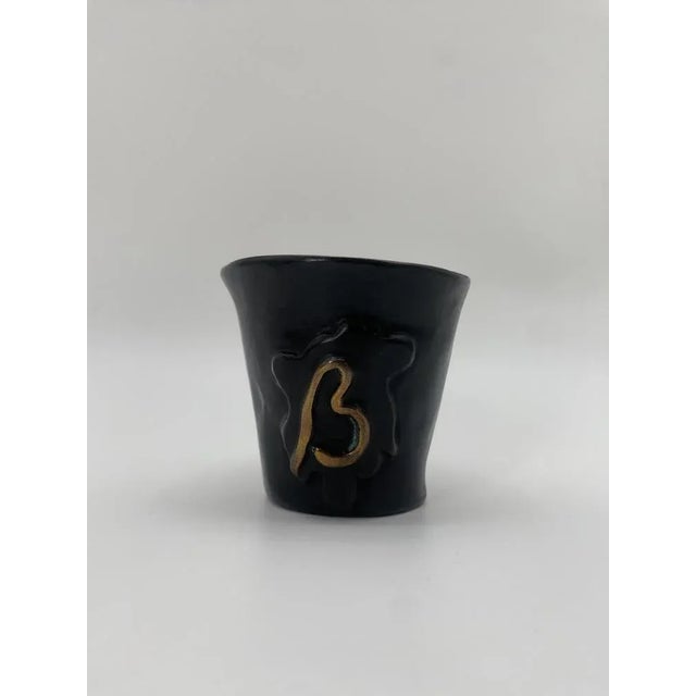 Maroon Art Object Table Sculpture Vase in Bronze by Elizabeth Garouste and Mattia Bonetti for the Blome Collection in Ovp, 1991 For Sale - Image 8 of 8