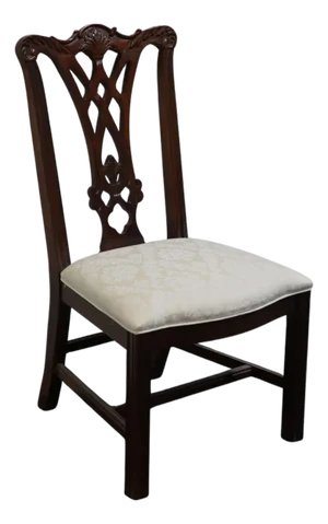Thomasville Furniture Mahogany Collection Traditional Chippendale Style Dining Side Chair 14521-841