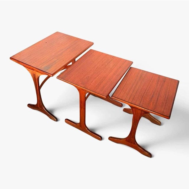 Wood Mid-Century Teak Nest of Three Tables by V. B. Wilkins for G Plan, 1960s For Sale - Image 7 of 7