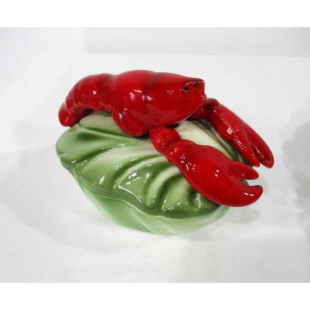 Ceramic Lobster Sauce Serving Dishes by Brad Keeler California Pottery For Sale - Image 7 of 12
