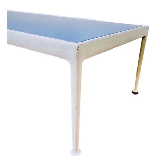 Mid-Century Modern 1966 Collection Outdoor Coffee Table With Blue Top by Schultz for Knoll, Atrributed For Sale - Image 3 of 5