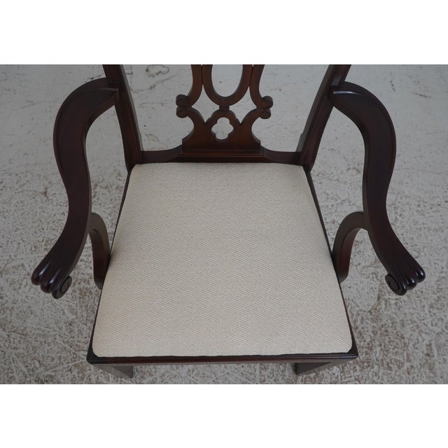 Set of 8 Henkel Harris Model 107 Mahogany Dining Chairs For Sale - Image 11 of 18