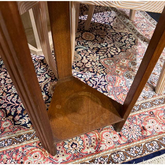 Seamstresss Stool in Walnut, 1950s For Sale - Image 4 of 5