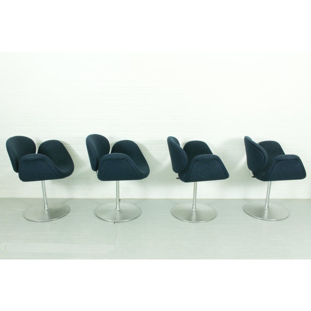 Swivel Little Tulip Dining Chairs by Pierre Paulin for Artifort, 1965, Set of 4 For Sale - Image 9 of 16