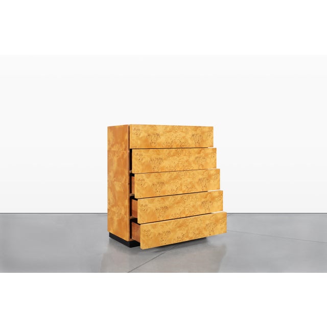Vintage Burl Wood Chest of Drawers by Arthur Umanoff for Dillingham For Sale - Image 9 of 13