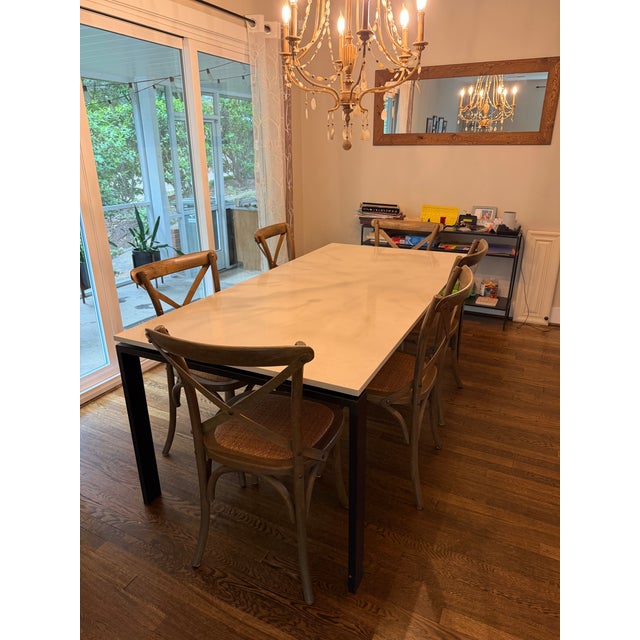 Room & Board 72" Dining Table - Quartz Top & Steel Base - Mint For Sale In Washington DC - Image 6 of 6