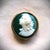 Vintage Gold Profile Cameo Pill, Trinket, Ring Box For Sale - Image 10 of 13