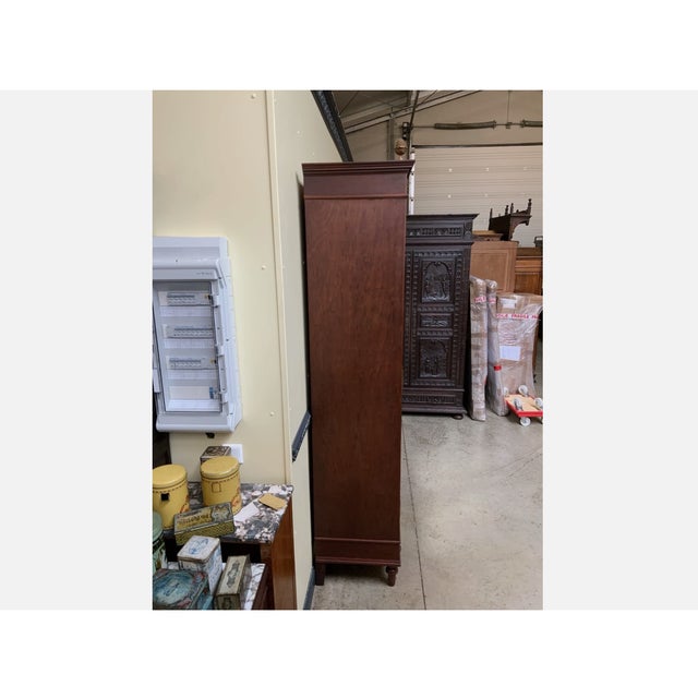 Antique Art Nouveau Cabinet in Walnut, 1900 For Sale - Image 6 of 11