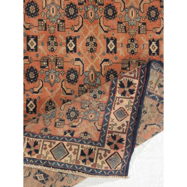 1980s Vintage Hand-Knotted Persian Bakhtiari Rug 4'7" X 7'0" For Sale - Image 5 of 6