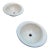 Pair of Kohler Artist Editions Embossed Oval Sinks For Sale