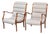Italian Mid-Century Walnut Lounge Chairs by Longhi, Milan - Pair For Sale