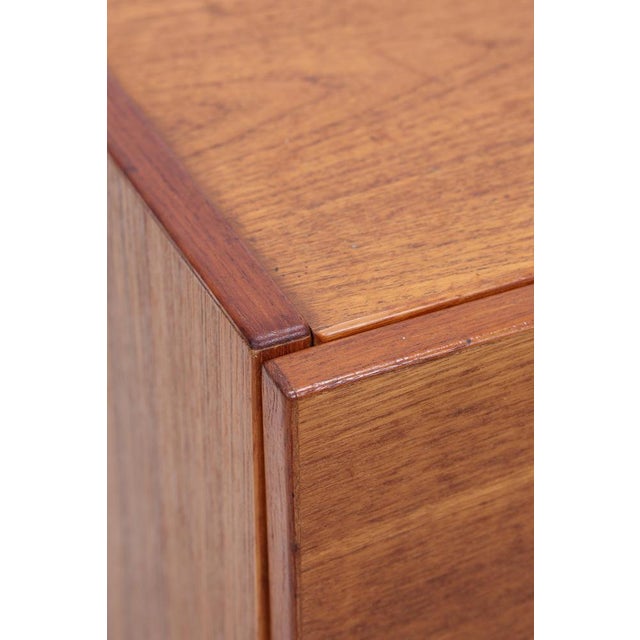 Brown Vintage Chest of Drawers in Teak, 1960s For Sale - Image 8 of 15