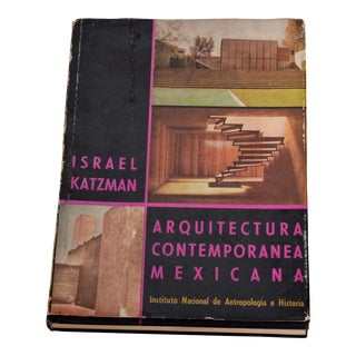 1964 Israel Katzman Architecture La Arquitectura Contemporanea Mexicana Book For Sale