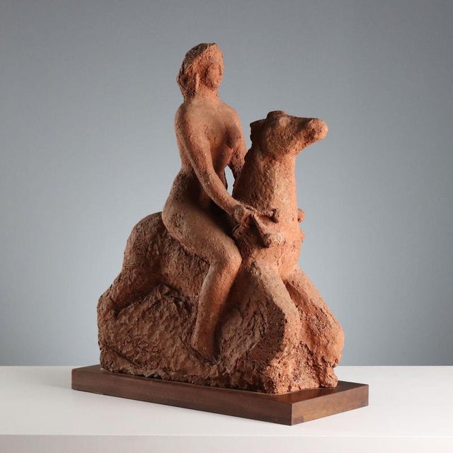 José Pizzo, Nude Figurative Composition, Terracotta For Sale - Image 11 of 11