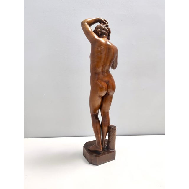 Cantù Artist, Sculpture of Nude Woman, 1960s, Walnut For Sale - Image 13 of 16