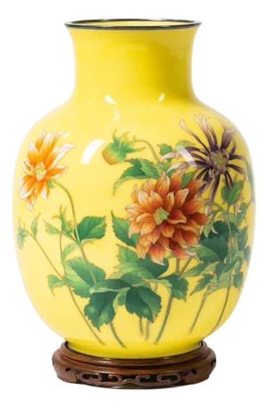 Japanese Cloisonné Vase Ando Jubei with Storage Box