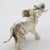 1940s Vintage Italian Handmade Genuine Silver Elephant Large Figurine Miniature For Sale - Image 5 of 9