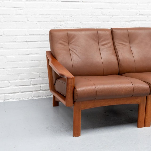 Wood Danish Three-Seater Sofa from Glostrup, 1960s For Sale - Image 7 of 18