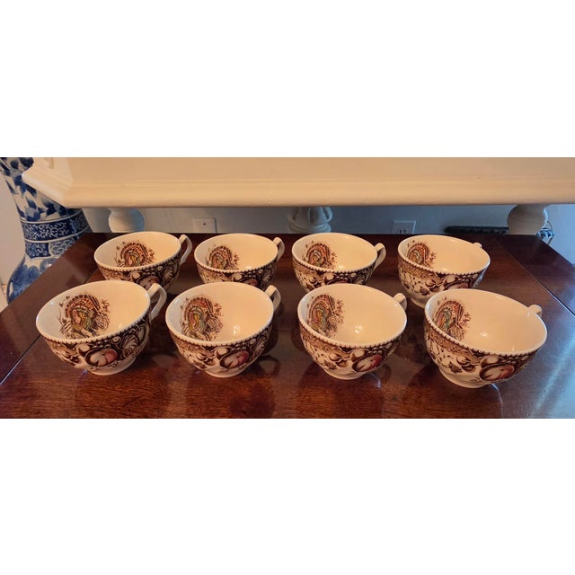 Vintage Johnson Brothers His Majesty Cup & Saucer Set England 2-Pieces For Sale In Los Angeles - Image 6 of 13