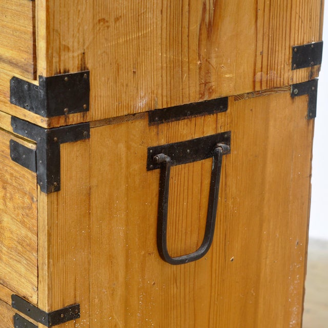 Wood Antique Japanese Tansu Chest of Drawers, 1880 For Sale - Image 7 of 15