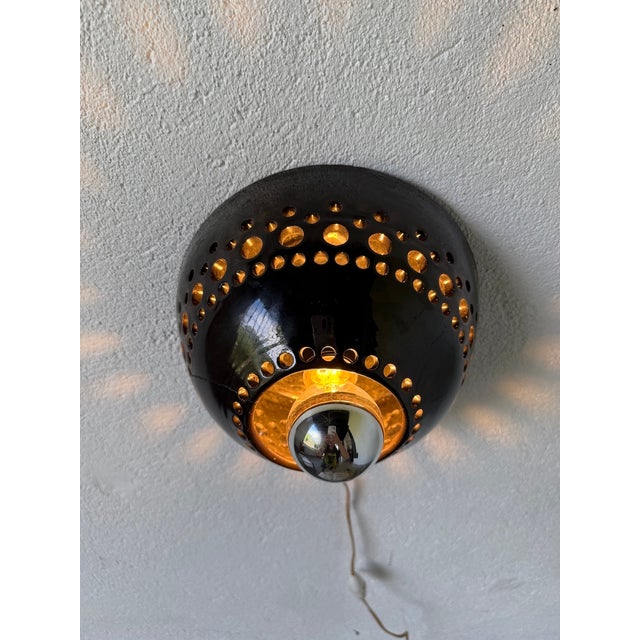 Ceramic Wall Light in the style of Pelletier, 1960s For Sale - Image 15 of 18