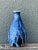 Blue Vintage Blue Glazed Ceramic Vase For Sale - Image 8 of 12