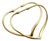 18k Gold Elsa Peretti for Tiffany & Co. Open Heart Hoop Earrings For Sale