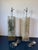 Vintage Heavy Pair of Fractal Resin Table Lamps - Gold Modernist Glam in Style of Romeo Rega - 20" Tall Rectangle Base For Sale - Image 10 of 18