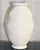 2020s Global Views Monumental Sculptural White Ceramic Vase, Geometric Relief, 23” For Sale - Image 5 of 10