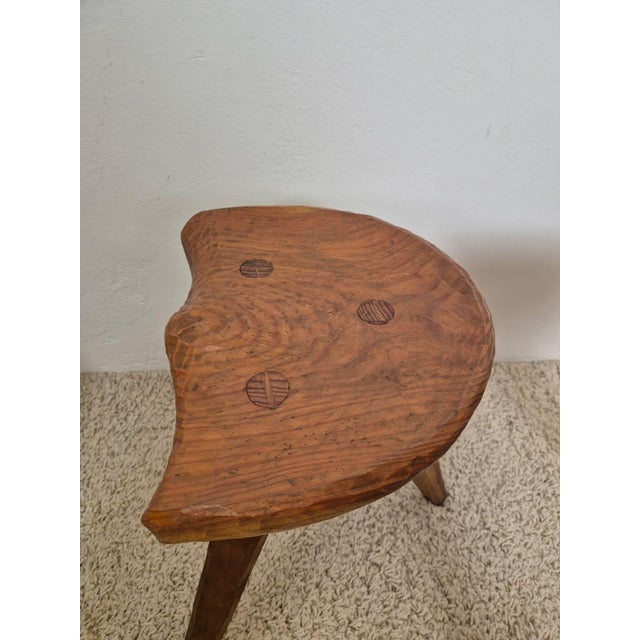 Rustic Stools in the style of Jean Touret, 1950s, Set of 4 For Sale - Image 15 of 18