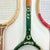 Mid 20th Century Vintage Americana Boho Chic Wood Wilson Tennis Rackets - Set of 3. For Sale - Image 5 of 9