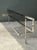 Metal Vintage Chrome and Leather King Headboard After Mies Van Der Rohe For Sale - Image 7 of 15