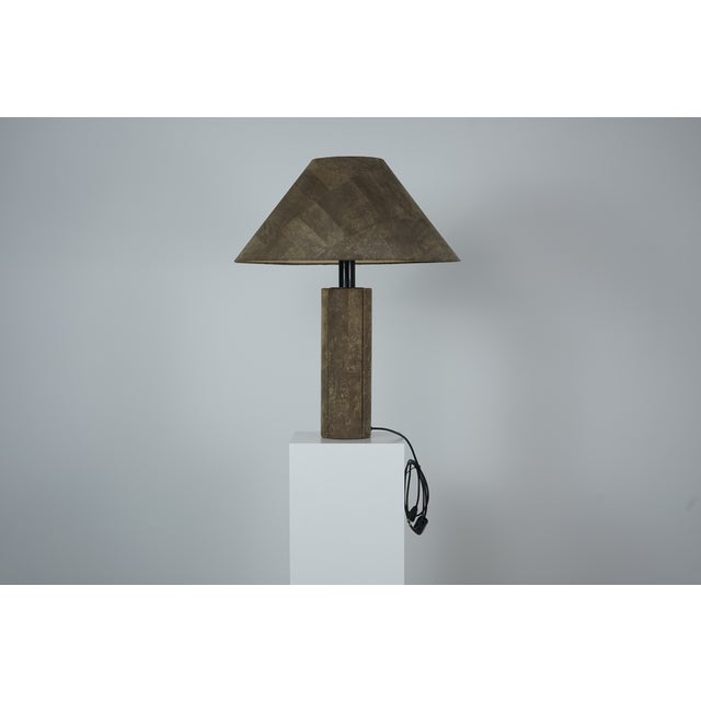 Mid-Century Modern Large Table Lamp in Cork by Ingo Maurer for Design M, 1970s For Sale - Image 3 of 18