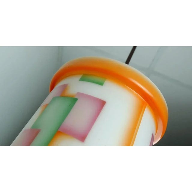 Large Art Deco Glass Ceiling Light For Sale - Image 9 of 11