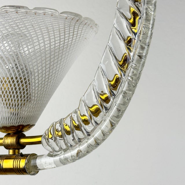 Vintage Murano Glass Pendant from Barovier & Toso, Italy, 1930s For Sale - Image 18 of 18