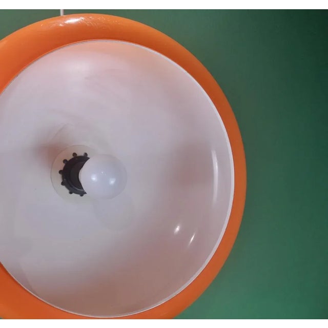 Orange Orange Plastic Lamp, 1970s For Sale - Image 8 of 14