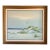 Signed Oil Painting on Canvas Coastal Dunes in Gold Frame For Sale