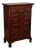 Henkel Harris Chippendale Style Mahogany Tall Chest For Sale