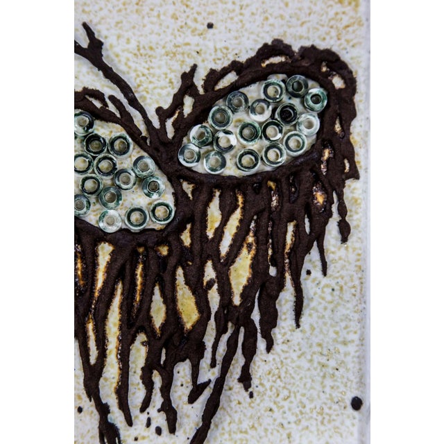 Mid-Century Modern Mid-Century Modern Studio Ceramic Wall Plaque, 1970s For Sale - Image 3 of 9