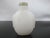 Chinese Chinese Carved Masks White Peking Glass Snuff Bottle With Green Top For Sale - Image 3 of 11