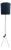 Stitched Leather Floor Lamp from Jacques Adnet, 1950s For Sale