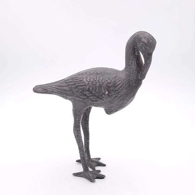 Cast Iron Stork, Circa 1920 For Sale - Image 9 of 9