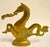 Brass 1950 Venetian Brass Gondola Mythical Seahorse Animal Sculpture Figurine Oar Lock For Sale - Image 8 of 15