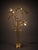 Gold Floral Brass Floor Lamp attributed to Tommaso Barbi for Bottega Gadda, 1970s For Sale - Image 8 of 18