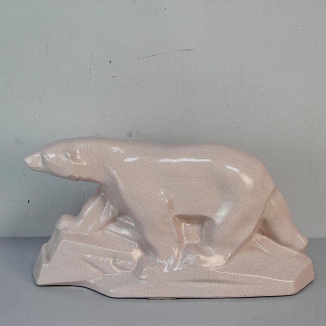 Art Deco Polar Bear Figure by Edouard Cazaux, 1920s-1940s For Sale - Image 13 of 13