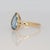 2020s 2Ct Blue Lab Diamond Ring With Natural Diamond Accents: Solid 14k Gold, 11x6mm, Size 6.75 For Sale - Image 5 of 8