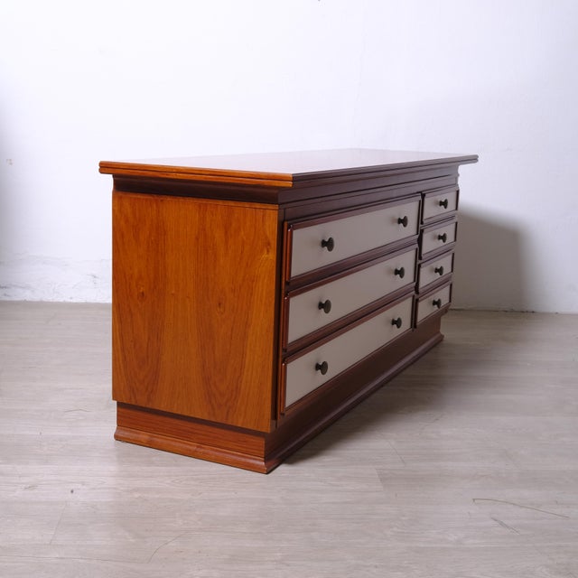 Vintage Wooden Chest of Drawers, Italy, 1970s For Sale - Image 16 of 18